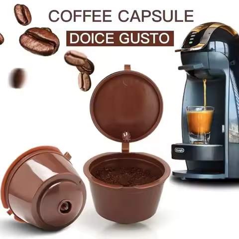1/10PC Refillable Coffee Capsules Filter Cup Compatible Taste Adapter Reusable Nescafe Dolce Gusto M