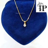 WOMEN'S GENUINE SILVER NECKLACE SET 925 GOLD PLATED ITALISANTA AND KASANDRA MODEL - WOMEN'S SILVER J