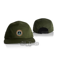 Peace Colorful 5 Panel Snapback Hat - Five Panel Snapback Hats Cap Distro Men Women 5 Panel Cap