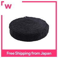 TKY Tennis grip tape towel grip badminton racket non-slip sweat 10m black stain grip absorb (black)