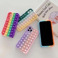 Pop It Rainbow Silicon Case For REALME 8 (5G) C12 C15