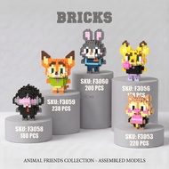 [Ready Stock] LS BRICKS Cartoon Micro Blocks Cute Animal Desktop Deco Mini Bricks Toys Gift
