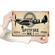 HELLOYOUNG Vintage Metal Tin Sign Aircraft Wall Decor Retro Plane Poster For Garage Pub Man Cave