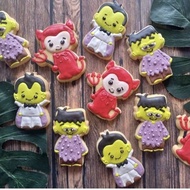 Cute character Cookies halloween Cookies Frankenstein, dracula, little DEVIL ( SCP )