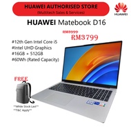 Huawei Matebook D16 12th Gen Intel Core i5 16GB + 512GB 15.6 Inch Display Light Weight Laptop Huawei