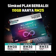 110GB HI-SPEED 4G/5G - Beone SIMKAD Prepaid Ultra High Speed Plan Paling Murah Terbaru