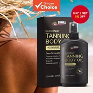 1pc 120ml tanning oil, sunless tanning oil, natural organic ingredients, facial tanning lotion, faci