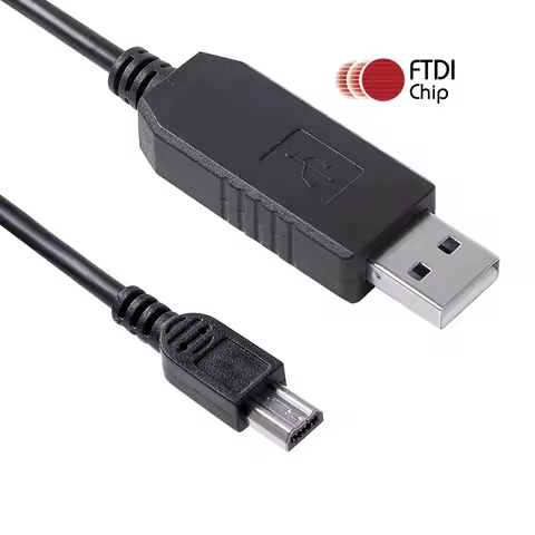 FTDI USB RS232 Serial to 11-Pin Mini I/O Connector Prograaming GPS CAT WiresX Cable for Yaesu FT2D F