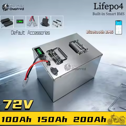 +72V 100Ah 150Ah 200AH LifePo4 Lithium Battery, Golf Cart, Electric Vehicle Bluetooth support +Charg