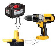 MILWAUKEE 18v battery adapter for DEWALT 18v cutter (machine and battery not included)
