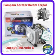 Marege Pompa Aerator kolam Terpal Ikan  ukuran 142 x 80 x 78 mm Power: 20 W Pompa Aerator Kompresor 