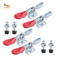 4Pcs Quick Release Toggle Clamp GH-201 Antislip Horizontal 59Lbs Holding Capacity for Machine Operat