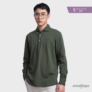 GALLOP : Mens Wear เสื้อโปโลแขนยาว Eco-Friendly Polo Long Sleeve Shirt (รักษ์โลก) รุ่น GT9155 สี Olive green – ขี้ม้า / ราคาปกติ 1890.-