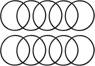 10Pcs 3.5" O.D. Replacement O-Ring for Reverse Osmosis Water Filter Housings, Black O-Ring Set