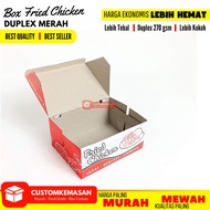 Box Fried Chicken Motif isi 50 / Dus Fried Chicken / kardus Fried Chicken / Box Ayam Goreng / Kemasa