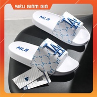 La Bright Embroidered Cross-Strap MLB Sandals