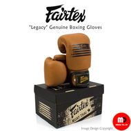 นวมชกมวย Fairtex Boxing Gloves BGV21 Legacy Brown Color Genuine Leather Unisex [Included Legacy Box] [พร้อมกล่อง]