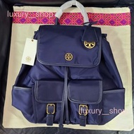 ✅現貨2色 Tory Burch backpack with removable logo charmbag 2️⃣色 深藍 黑色尼龍背包背囊手袋