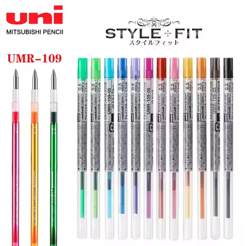10pcs UNI STYLE FIT Series Gel Pen Refill UMR-109 Multifunctional Modular Pen 0.28/0.38/0.5mm Cheap 