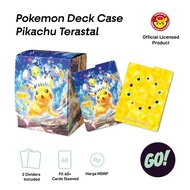 POKEMON DECK CASE BOX STORAGE PIKACHU TERASTAL TCG POKEMON STORAGE BOX DECK CARD CODE 1055