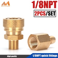 [Ready Stock &amp;COD] 1/8NPT M10x1 1/8BSPP PCP  Male Plug Connector 8mm  Female Quick Disconnect Copper Coupling Fittings Socket 2pcs/set pcp fittings coupler adaptor pcp quick coupler filling adaptor plug fittings