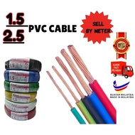 1.5mm 2.5mm PVC AUTO CABLE HIGH QUALITY 100% COOPER BY METER