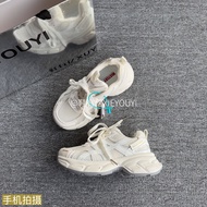 Breathable Sports Shoes Comfortable Rubber Bottom Dad Shoes Sneaker Trend Lightweight Mesh Upper Cas