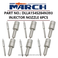 6pcs Diesel Fuel Injector Nozzle DLLA154S284N393 for ISUZU Elf Forward 4BD1 6BD1 4BG1 6BG1 105101-65