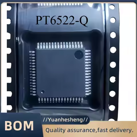 Original PT6522-Q QFP64 For automobile Instrument Black Screen Common Fault Power IC Chip.