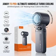 Portable Handheld Turbo Fan 199Gear Strong Wind Speed LED Digital Display 135°Foldable Outdoor 3-in-