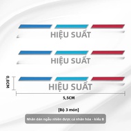 3 Kim Loại Thân Xe Dán Cho Xe BMW Hiệu Suất Cá Tính Đề Can Trang Trí Tương Thích Với X1 X2 X3 X5 X6