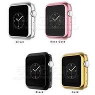 【全包電鍍保護套】40mm Apple Watch Series 4~6 智慧手錶保護殼/iWatch軟殼/清水套/TPU 保護套-ZW