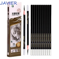 JAVIER 12Pcs Sketch Pencils 12Pcs/box 12B 14B Professional 3B 4B 5B 6B Black Pencils Art Stationery 