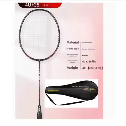 CHA-9500 3U /4U Challenger Full Carbon Fiber Badminton Racquets Offensive Badminton Racket With Stri