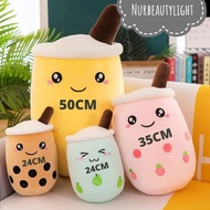 Boba Tea Plush Pillow Bubble Tea Plush Bubble Tea Cup Plushie Stuffed Cute Toy