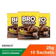 BROCHOCO Banana R10 Chocolate Drink / Minuman Coklat  (10 sachets x 25g)