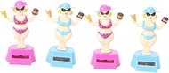 Abaodam 4 Pcs Girls Toys Hawaiian Decorations Toys for Teen Girls Cartoon Desktop Figurine Blow up Man Doll Shaking Head Toy Bikinis Car Interior Decor Accessories Earth Tones