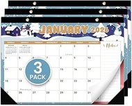 3 Pack of Desk Calendar 2025-2026, 21 Months Calendar Runs from October 2025 to June 2027 - Large 17