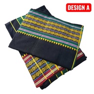 4x4 Aiyappan Cotton Men's Black Dhoti/Vesti with Thundu Set Traditional Wearing