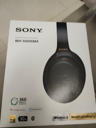 Sony wh 1000 xm4，無線藍芽耳機，降躁，9成新