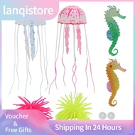 Lanqistore 6Pcs Artificial Silicone Sea Horse Glowing For Fish