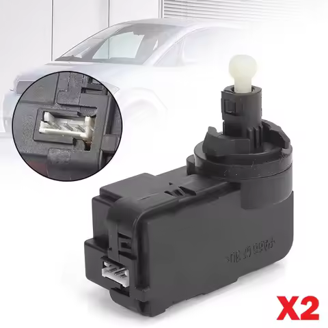 2X Headlight Level Adjustment Motor 1J0941295F For VW Golf 4 5 Plus Lupo Polo Audi A2 A4 Q7 Seat Ibi