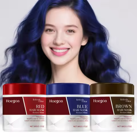 Red/Blue/Brown Color Boosting Conditioner Color Depositing Hair Mask Hydrates Enhances Colored Toner