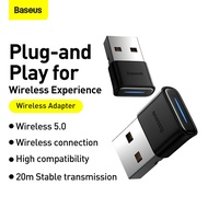 Baseus USB Bluetooth 5.0 Adapter for PC Laptop Wireless Speaker Audio Receiver