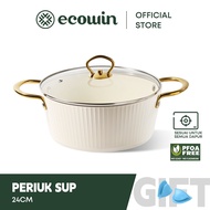 Ecowin cookware nonstick Stock Pot with Lid is PFOA and PTFE free suitable for all stovetops