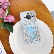 Card Holder Compatible For Honor X9 X9A X9B X9C 5G Lina English Graffiti Shockproof Phone Soft Trans