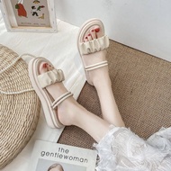 Sandal nữ đế bánh mì 3 phân quai NHÚN gót mang 2 kiểu LT (BMI001)