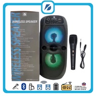 KTX-1526 Dual 4inch Speaker Wireless Portable Bluetooth Speaker With Led Light Support Mic FM, SD Ca