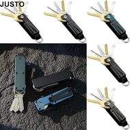 JUSTO Key Organizer, with Screwdriver Metal Keys Fob with Clip,  Holds 2-6 Keys Modern Multi-functio