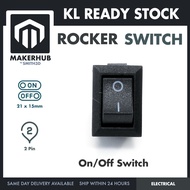 Rocker Switch 2 Pin 10mm x 15mm On Off Switch